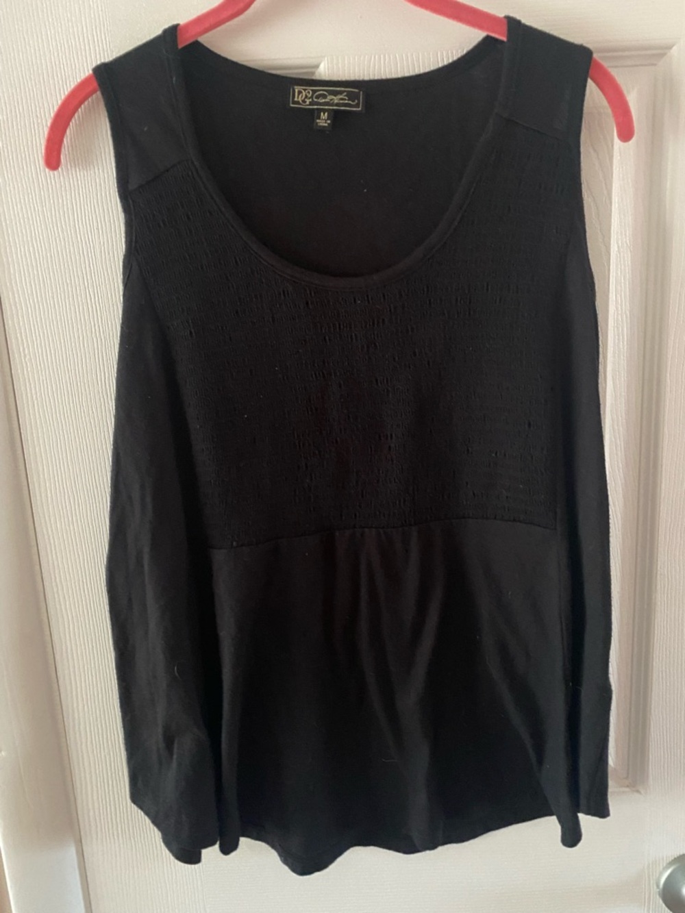 LC Lauren Conrad Black Knit Scoop Neck Tank